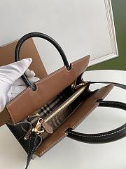 Burberry Title Vintage Black Check Small Tote Bag 26cm - 3