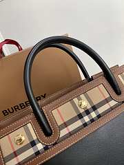 Burberry Title Vintage Black Check Medium Tote Bag 32cm - 4