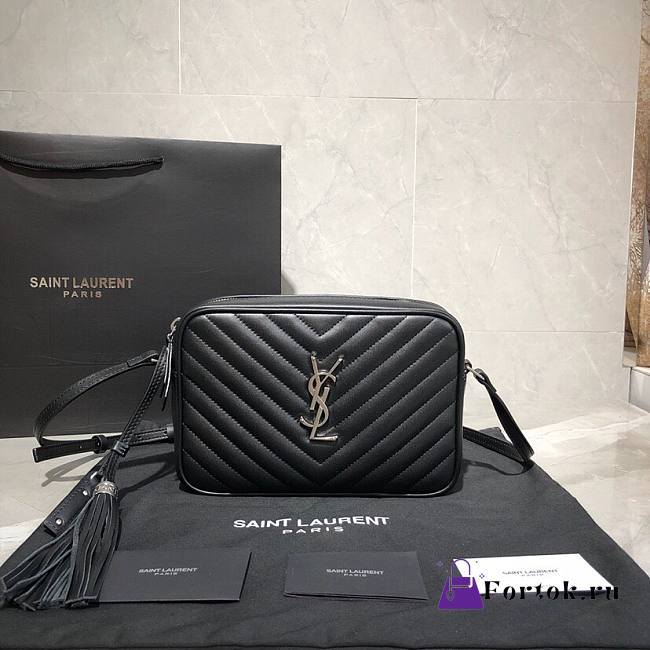 YSL LouLou Camera Bag Black 520534 23cm - 1