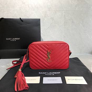 YSL LouLou Camera Bag Red 520534 23cm