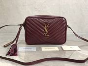 YSL LouLou Camera Bag Red Wine 520534 23cm - 4