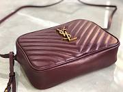 YSL LouLou Camera Bag Red Wine 520534 23cm - 3