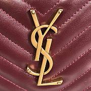 YSL LouLou Camera Bag Red Wine 520534 23cm - 2