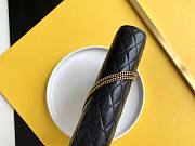 YSL Victorire Sheepskin Baby Clutch Black 657361 28.5cm - 5