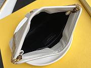 YSL Victorire Sheepskin Baby Clutch White 657361 28.5cm - 2