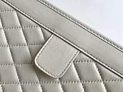 YSL Victorire Sheepskin Baby Clutch White 657361 28.5cm - 6