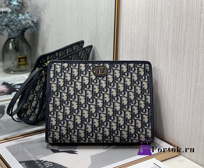 Dior Oblique Canvas Clutch 26cm - 1