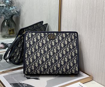 Dior Oblique Canvas Clutch 26cm