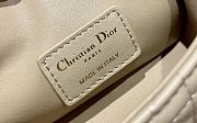 Dior caro CD buckle chain bag beige 14cm - 2