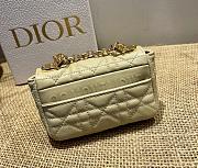 Dior caro CD buckle chain bag beige 14cm - 4
