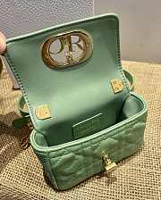 Dior caro CD buckle chain bag green 14cm - 6