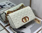 Dior caro CD buckle chain bag white 25cm - 2