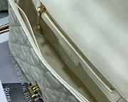 Dior caro CD buckle chain bag white 25cm - 6
