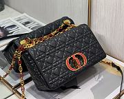 Dior caro CD buckle chain bag black 25cm - 4