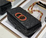 Dior caro CD buckle chain bag black 20cm - 6