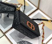 Dior caro CD buckle chain bag black 20cm - 5