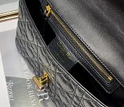 Dior caro CD buckle chain bag black 20cm - 2
