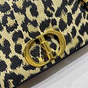 Dior caro CD buckle chain bag leo pard 28cm - 2