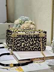 Dior caro CD buckle chain bag leo pard 28cm - 5