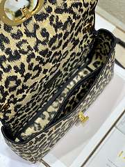 Dior caro CD buckle chain bag leo pard 28cm - 6