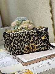Dior caro CD buckle chain bag leo pard 28cm - 1