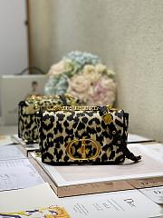Dior caro CD buckle chain bag leo pard 20cm - 1