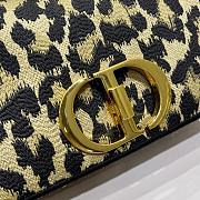 Dior caro CD buckle chain bag leo pard 20cm - 6