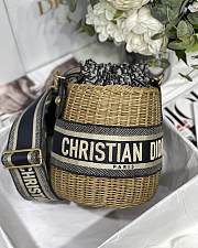 Dior Wicker Bucket Bag M8020 19cm - 1