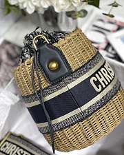 Dior Wicker Bucket Bag M8020 19cm - 5