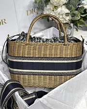 Dior Wicker Handbag Bag M8019 28cm  - 6