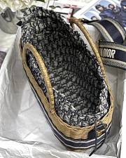 Dior Wicker Handbag Bag M8019 28cm  - 2