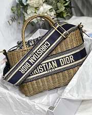 Dior Wicker Handbag Bag M8019 28cm  - 1