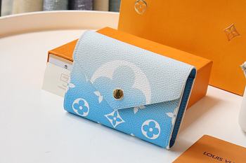 Louis Vuitton Victorine By The Pool Wallet Blue M80388 12.5cm