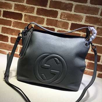 Gucci Soho Tote Chain Tassel Gray 408825 35cm 