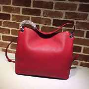 Gucci Soho Tote Chain Tassel Red 408825 35cm - 3
