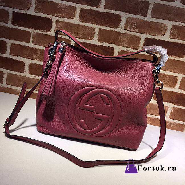 Gucci Soho Tote Chain Tassel Bordeaux 408825 35cm - 1