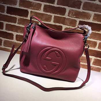 Gucci Soho Tote Chain Tassel Bordeaux 408825 35cm