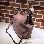 Gucci Soho Tote Chain Tassel Pink Nude 408825 35cm - 2