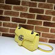 Gucci GG Marmont Matelassé Leather Yellow 443497 26cm - 6