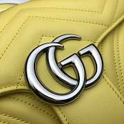 Gucci GG Marmont Matelassé Leather Yellow 443497 26cm - 4