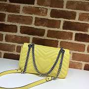 Gucci GG Marmont Matelassé Leather Yellow 443497 26cm - 3