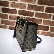 Gucci Padlock Monogram Flora Shoulder Bag GG Black 498156 26cm - 5