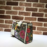 Gucci Padlock Monogram Flora Shoulder Bag GG White Flower 498156 26cm - 3