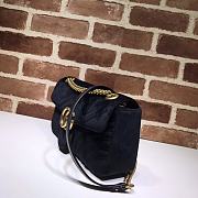 GUCCI GG Marmont Small Shoulder Bag Velvet Black ‎443497 26 cm - 3