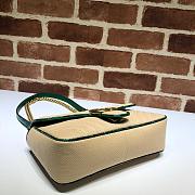 GUCCI GG Marmont Small Shoulder Bag Raffia Green Python ‎443497 26 cm - 6