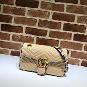 GUCCI GG Marmont Small Shoulder Bag Raffia Python ‎443497 26 cm - 1