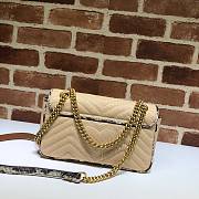 GUCCI GG Marmont Small Shoulder Bag Raffia Python ‎443497 26 cm - 6