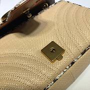 GUCCI GG Marmont Small Shoulder Bag Raffia Python ‎443497 26 cm - 4