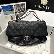 Chanel Flap Shopping Bag Black 30x18x4cm - 1