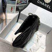 Chanel Flap Shopping Bag Black 30x18x4cm - 6